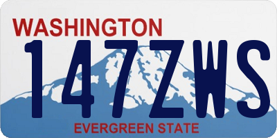 WA license plate 147ZWS