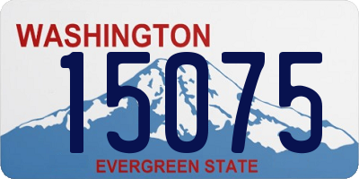 WA license plate 15075