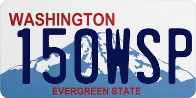 WA license plate 150WSP