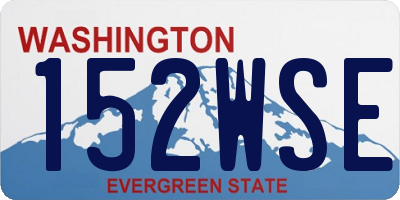 WA license plate 152WSE