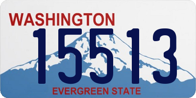 WA license plate 15513