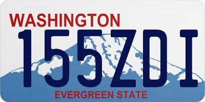 WA license plate 155ZDI