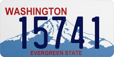 WA license plate 15741