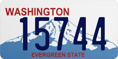 WA license plate 15744