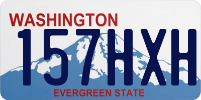 WA license plate 157HXH