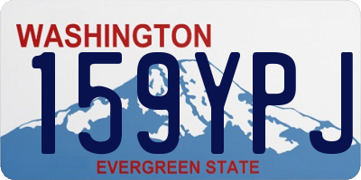 WA license plate 159YPJ