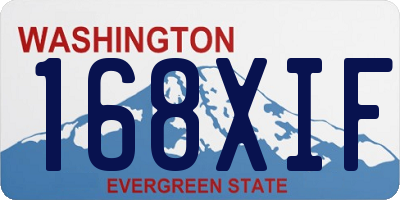 WA license plate 168XIF