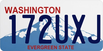 WA license plate 172UXJ