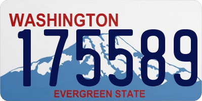 WA license plate 175589