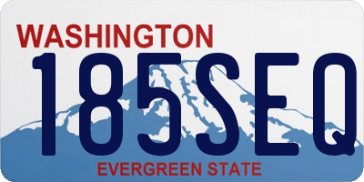 WA license plate 185SEQ