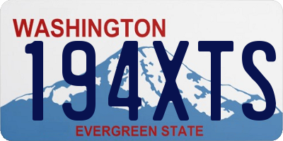 WA license plate 194XTS