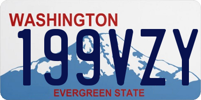 WA license plate 199VZY