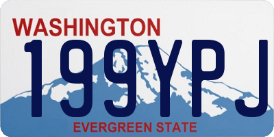 WA license plate 199YPJ