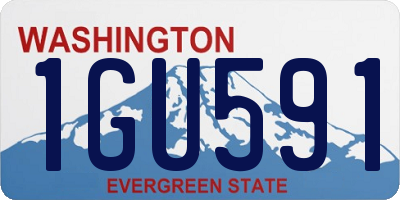 WA license plate 1GU591