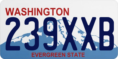 WA license plate 239XXB