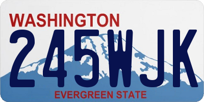 WA license plate 245WJK