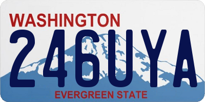 WA license plate 246UYA