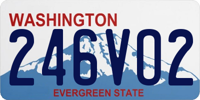 WA license plate 246VO2