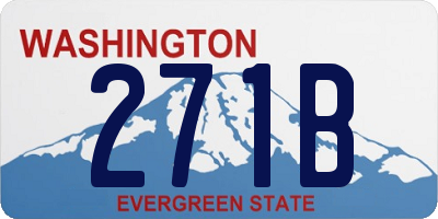 WA license plate 271B