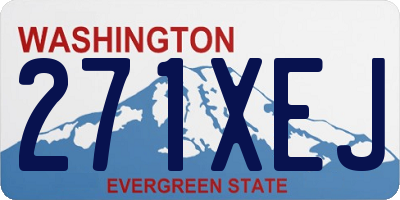 WA license plate 271XEJ