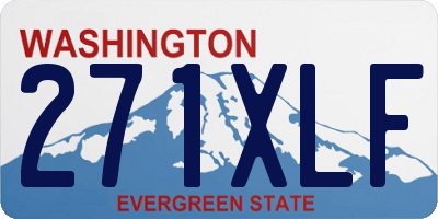 WA license plate 271XLF