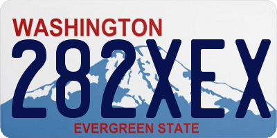 WA license plate 282XEX