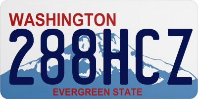 WA license plate 288HCZ