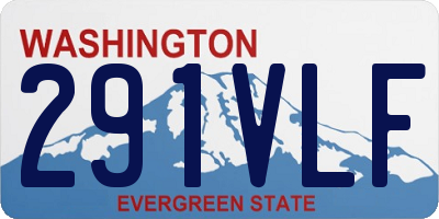 WA license plate 291VLF