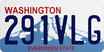 WA license plate 291VLG