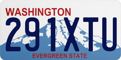 WA license plate 291XTU