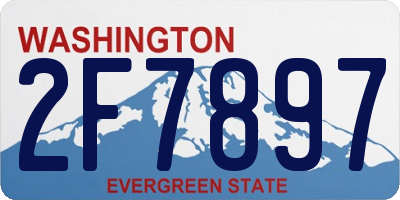 WA license plate 2F7897