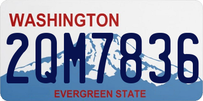 WA license plate 2QM7836