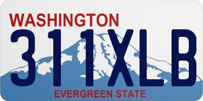 WA license plate 311XLB