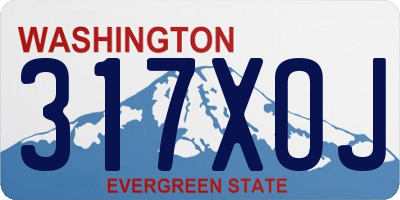 WA license plate 317XOJ