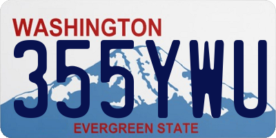 WA license plate 355YWU