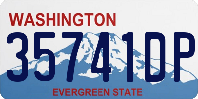 WA license plate 35741DP