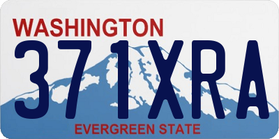 WA license plate 371XRA