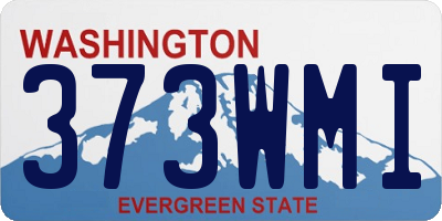 WA license plate 373WMI