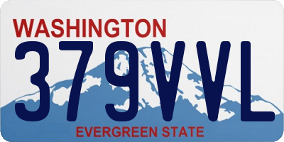 WA license plate 379VVL