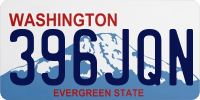 WA license plate 396JQN