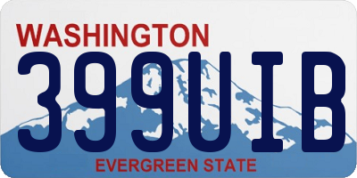 WA license plate 399UIB