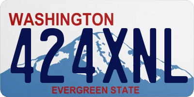 WA license plate 424XNL