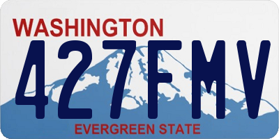 WA license plate 427FMV