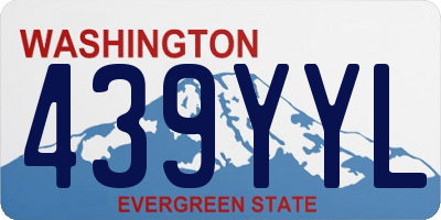 WA license plate 439YYL