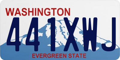 WA license plate 441XWJ