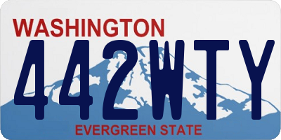 WA license plate 442WTY