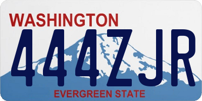 WA license plate 444ZJR