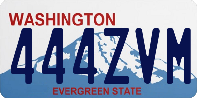 WA license plate 444ZVM