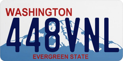 WA license plate 448VNL