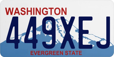 WA license plate 449XEJ